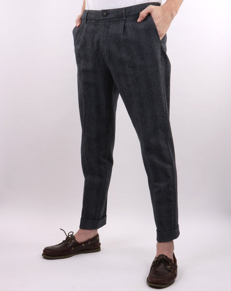 Benetton Check Trousers Flash