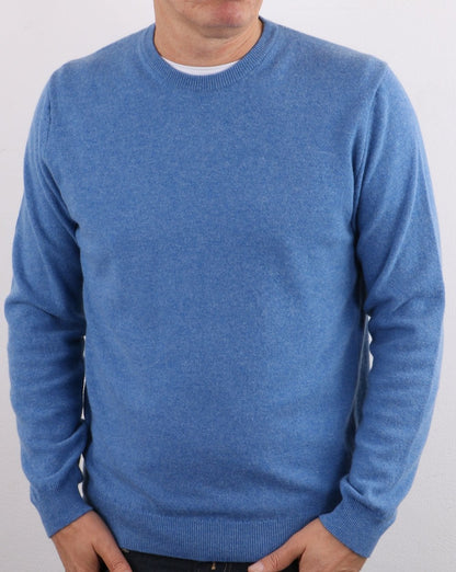Benetton Wollpullover Blaumeliert