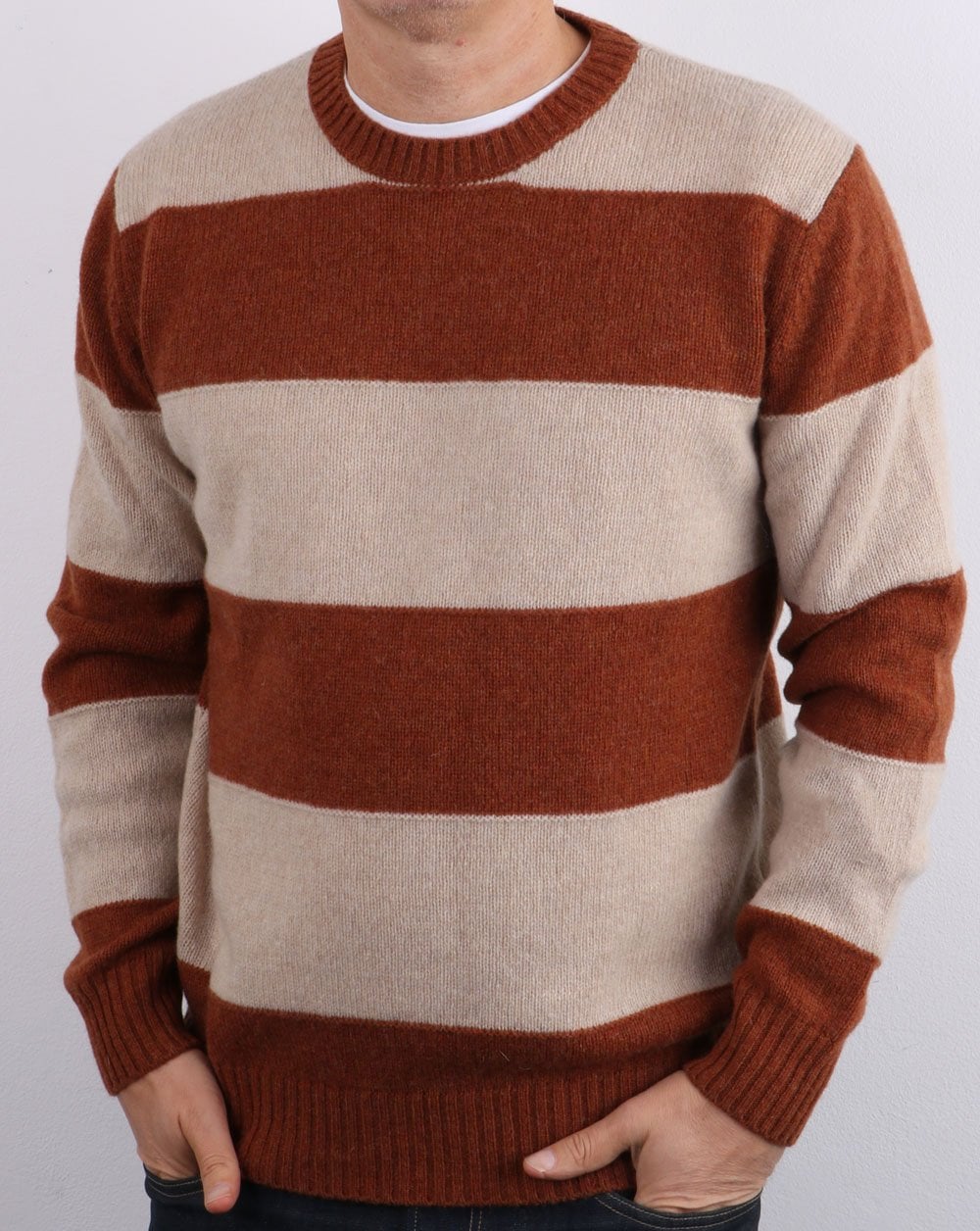 Benetton Pullover Keks/Braun