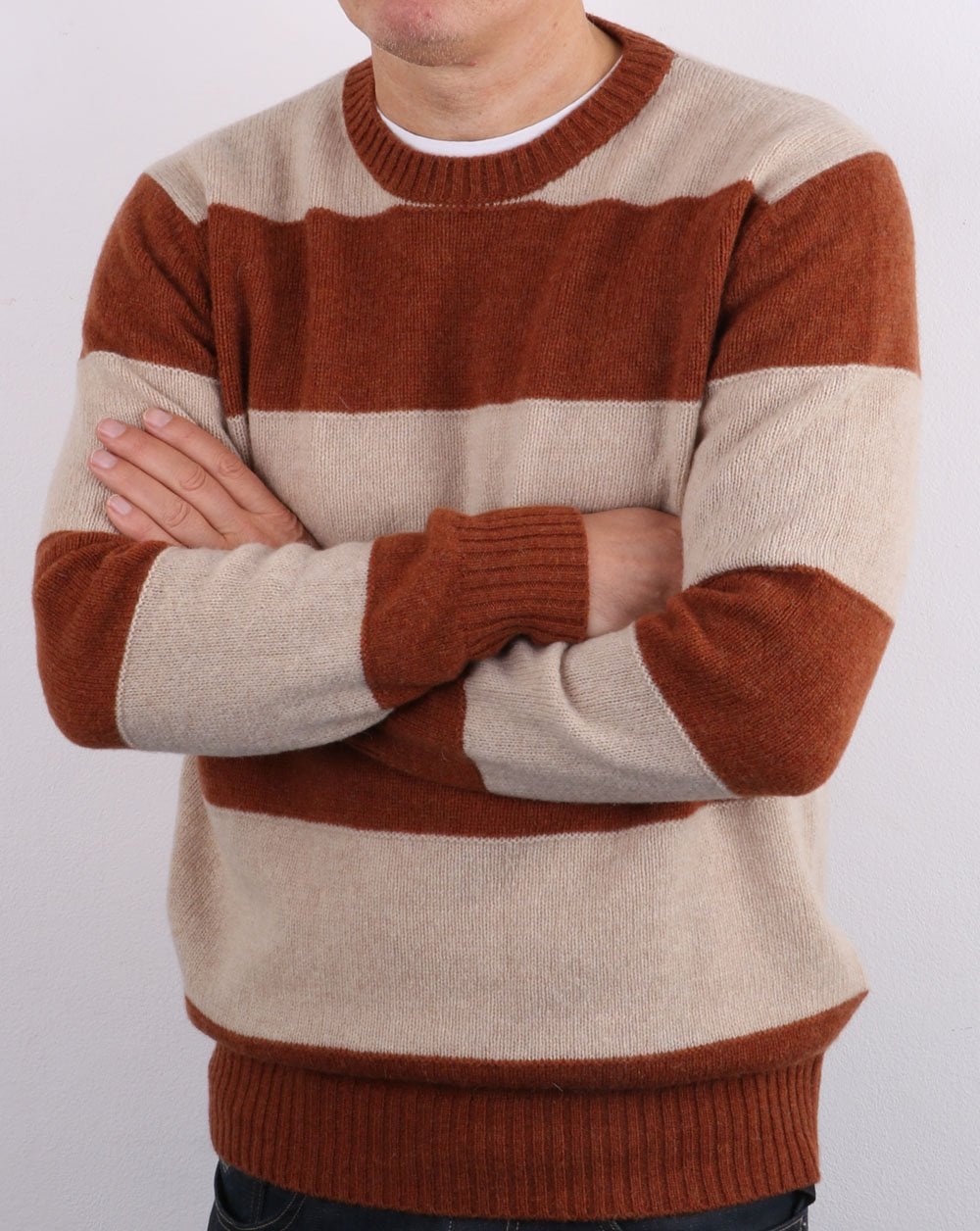 Benetton Pullover Keks/Braun