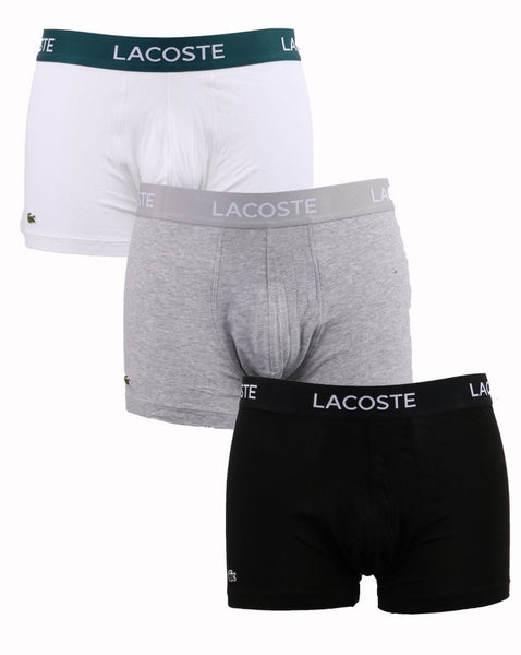 Lacoste Triple Pack Boxers Black/white/silver