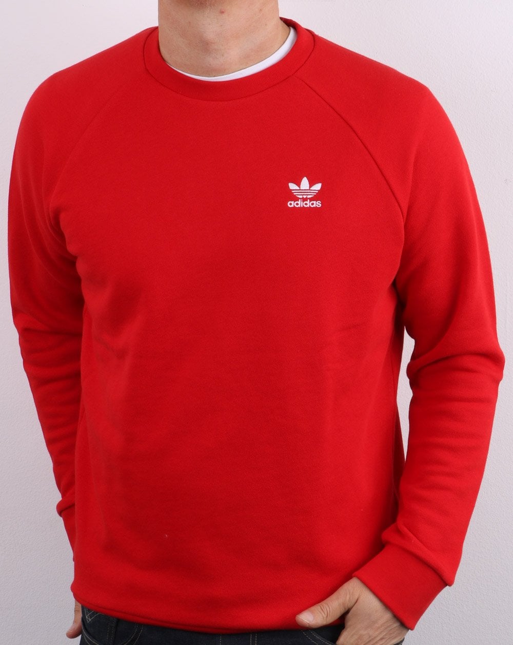Adidas Originals Essential Crew Sweat rot