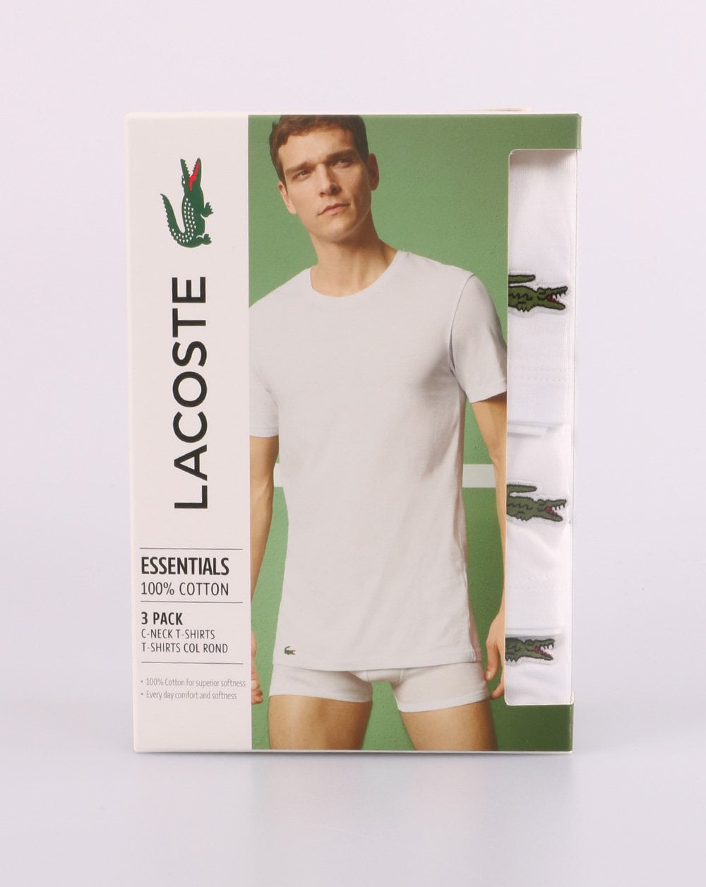Lacoste Triple Pack T-shirt White