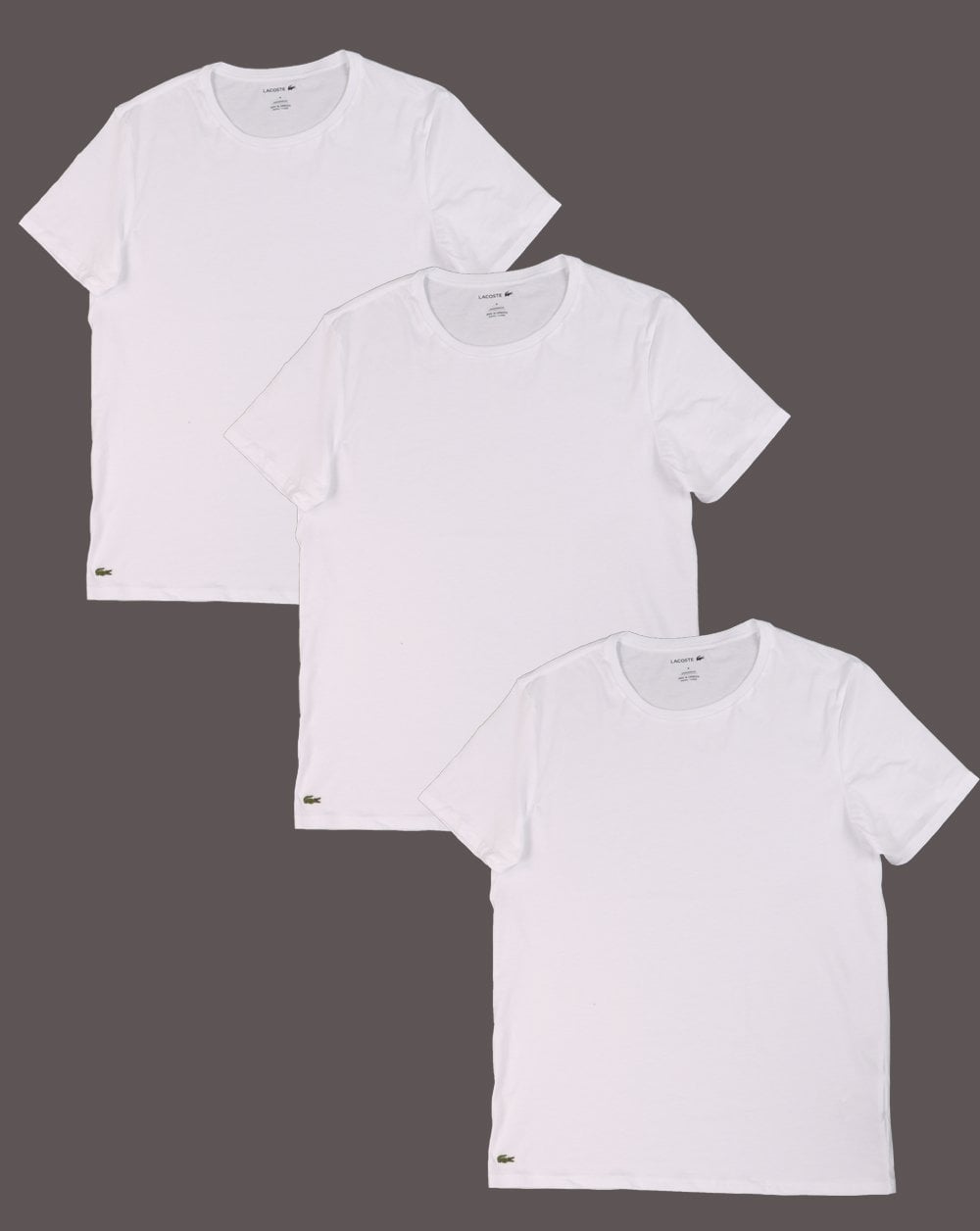 Lacoste – T-Shirt im Dreierpack, Weiß