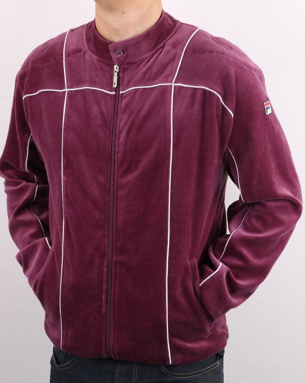 Fila Vintage Terrinda Velour Track Top Soft Purple