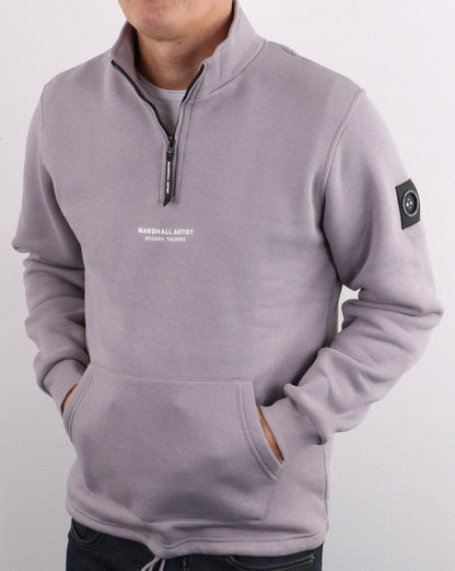 Marshall Artist – Siren – Sweatshirt mit halbem Reißverschluss, verblasstes Flieder