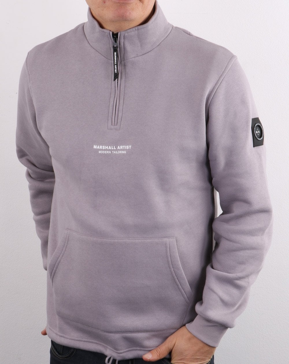 Marshall Artist – Siren – Sweatshirt mit halbem Reißverschluss, verblasstes Flieder