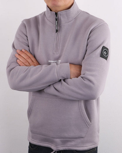 Marshall Artist – Siren – Sweatshirt mit halbem Reißverschluss, verblasstes Flieder