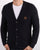 Trojan Waffle Cardigan Navy