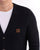 Trojan Waffle Cardigan Navy