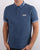 Barbour International Tipped Polo Mid Blue