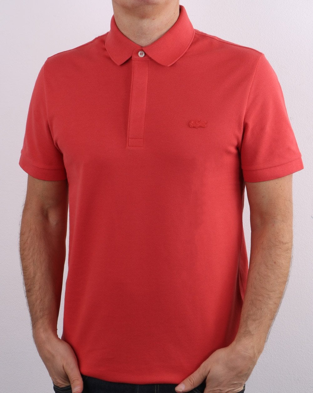 Lacoste Tonal Polo Shirt Coral