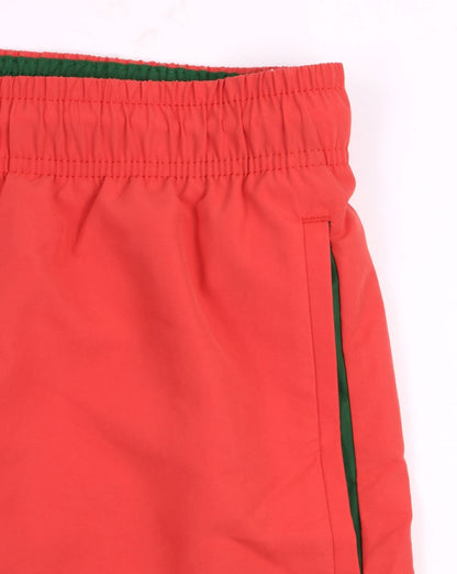 Lacoste Badeshorts Koralle/Grün