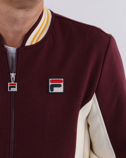 Fila Vintage Mk1 Settanta Trainingsjacke Deep Port/Pearl