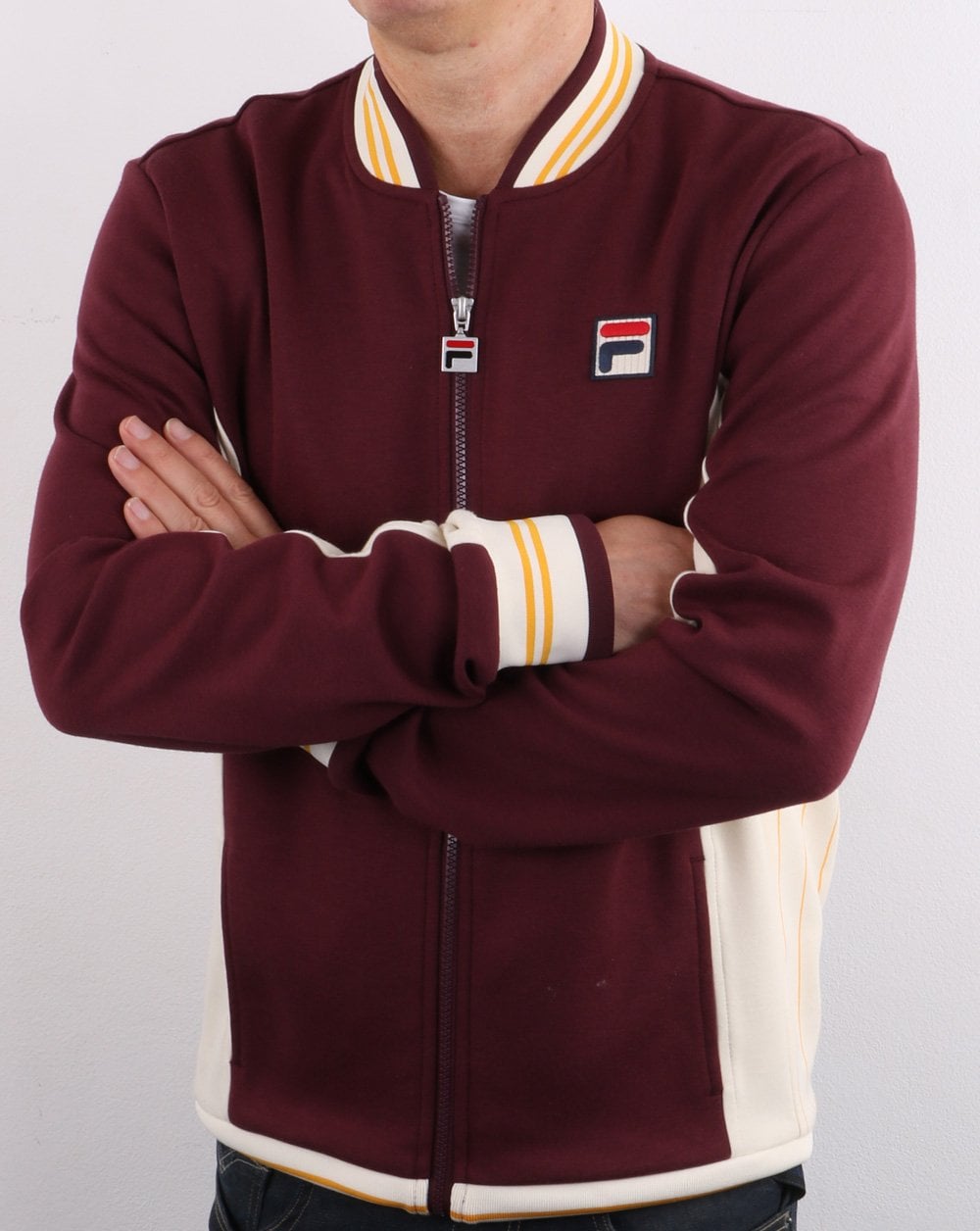 Fila Vintage Mk1 Settanta Trainingsjacke Deep Port/Pearl