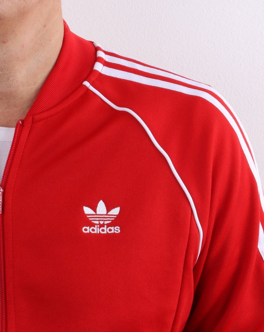 Adidas Originals Superstar Trainingsjacke Scharlachrot/Weiß