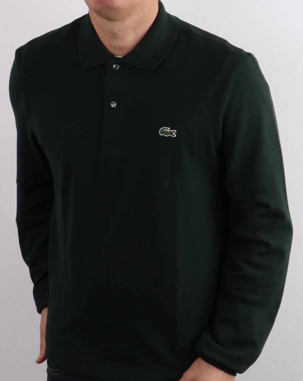 Lacoste Long Sleeve Polo Shirt Dark Green