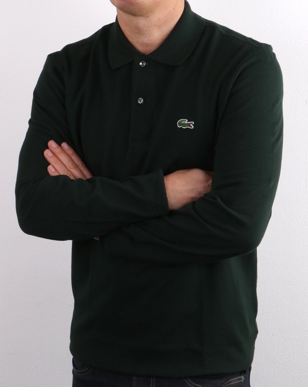 Lacoste Long Sleeve Polo Shirt Dark Green