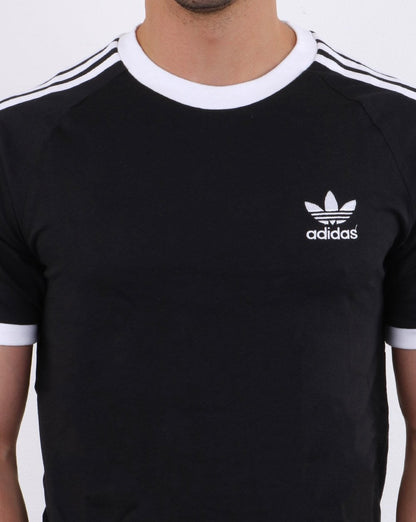 Adidas Originals 3-Streifen-T-Shirt Schwarz