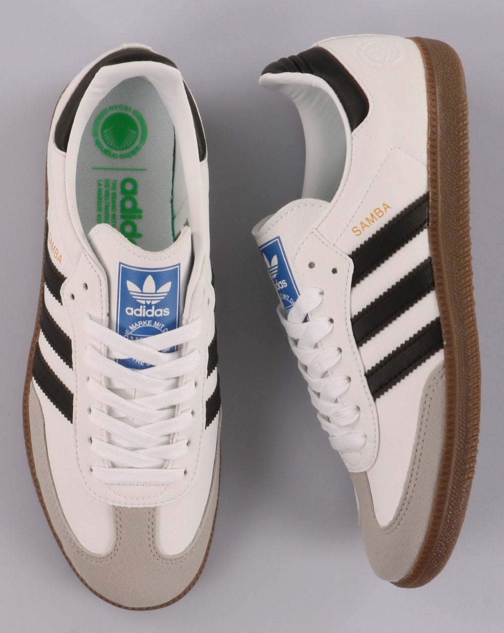 Adidas Samba Vegane Turnschuhe Weiß/Schwarz