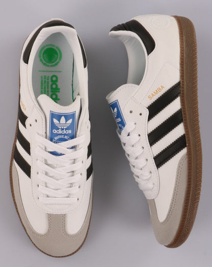 Adidas Samba Vegane Turnschuhe Weiß/Schwarz