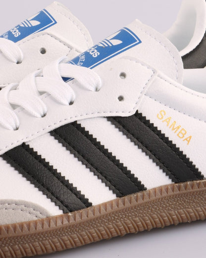 Adidas Samba Vegane Turnschuhe Weiß/Schwarz