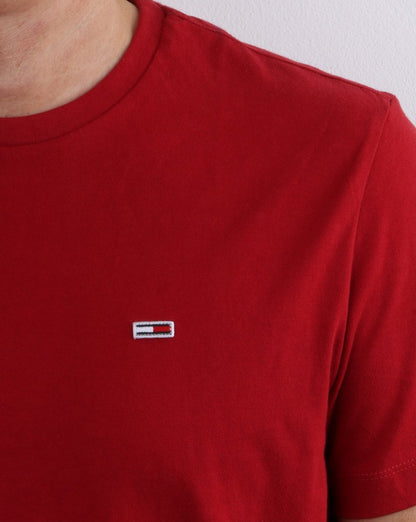 Tommy Jeans T-Shirt Dunkelrot