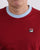 Fila Vintage Long Sleeve Ringer T Shirt Claret/Sky Blue