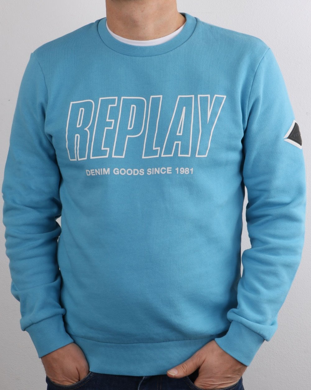 Replay Sweatshirt Himmelblau