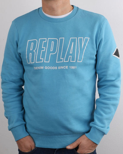Replay Sweatshirt Himmelblau