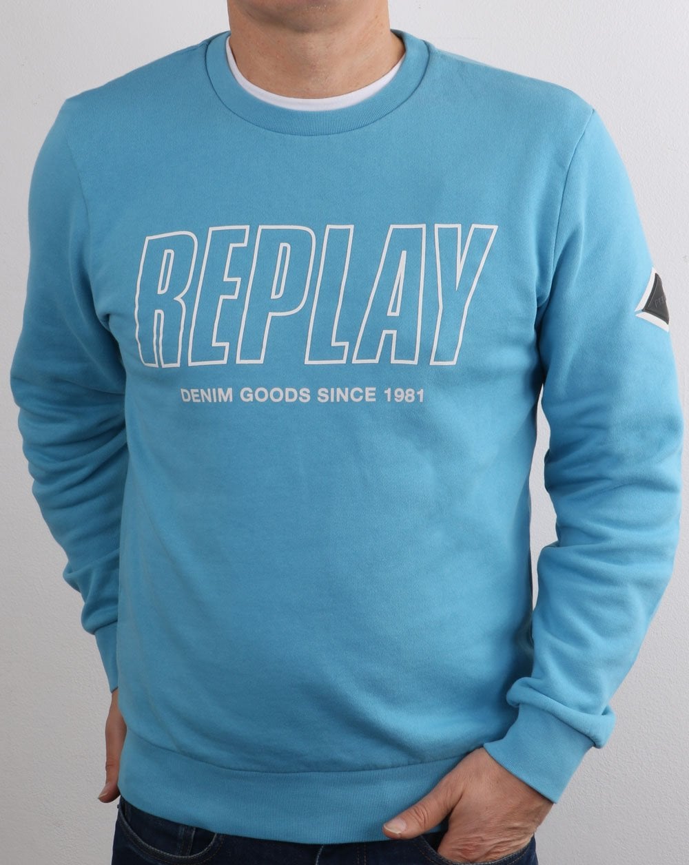 Replay Sweatshirt Sky Blue