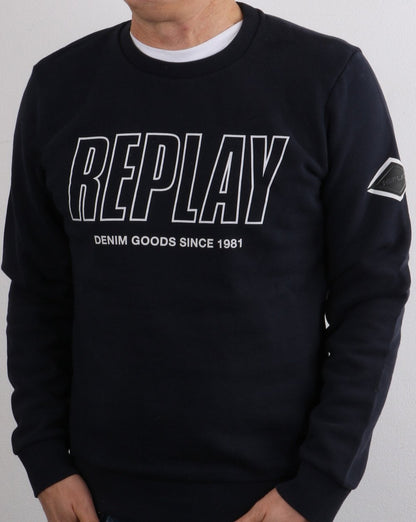 Replay Sweatshirt Dunkelblau