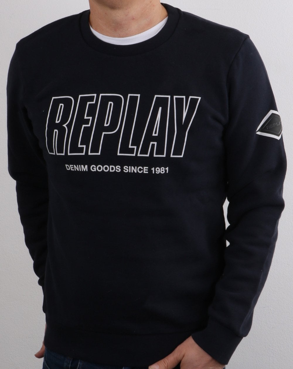 Replay Sweatshirt Dark Blue