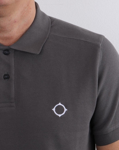 Ma.strum Pique Polo Dark Slate