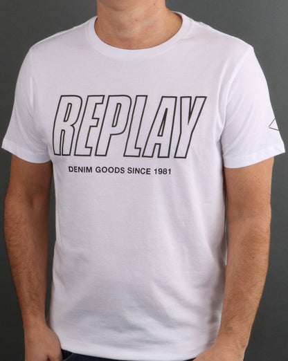 Replay T-Shirt Weiß
