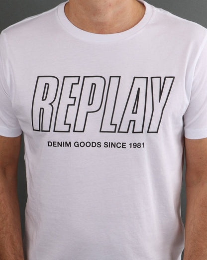 Replay T-Shirt Weiß