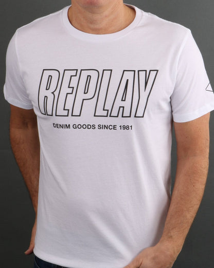 Replay T-Shirt Weiß