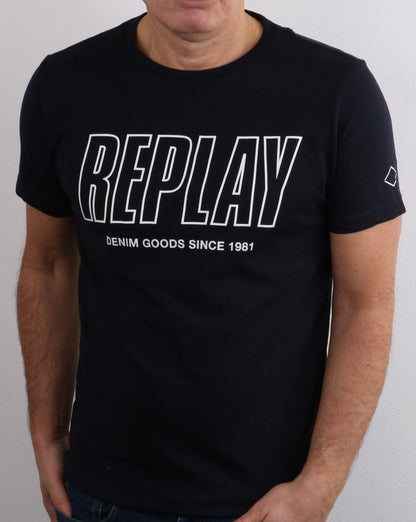Replay T-Shirt Dunkelblau