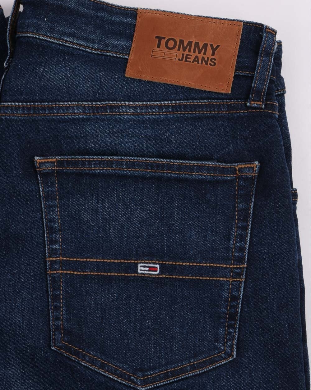 Tommy Jeans Ryan Straight Stretch Jeans Mid Wash Blue