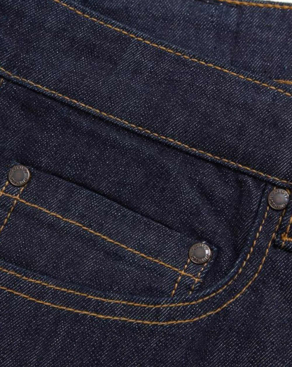 Weekend Offender – Locker geschnittene Jeans in dunkler Spülung