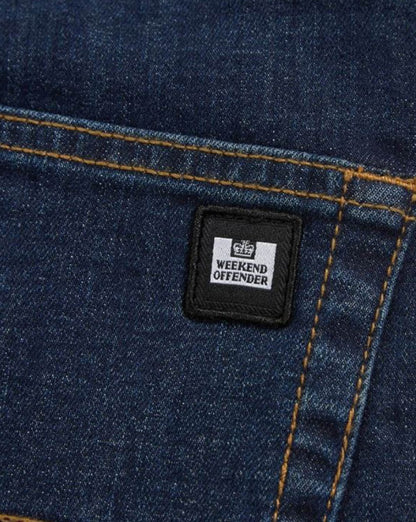 Weekend Offender – Locker geschnittene Jeans in dunklem Vintage-Look