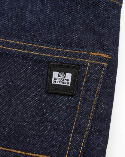 Weekend Offender – Jeans mit konischer Passform in dunkler Spülung
