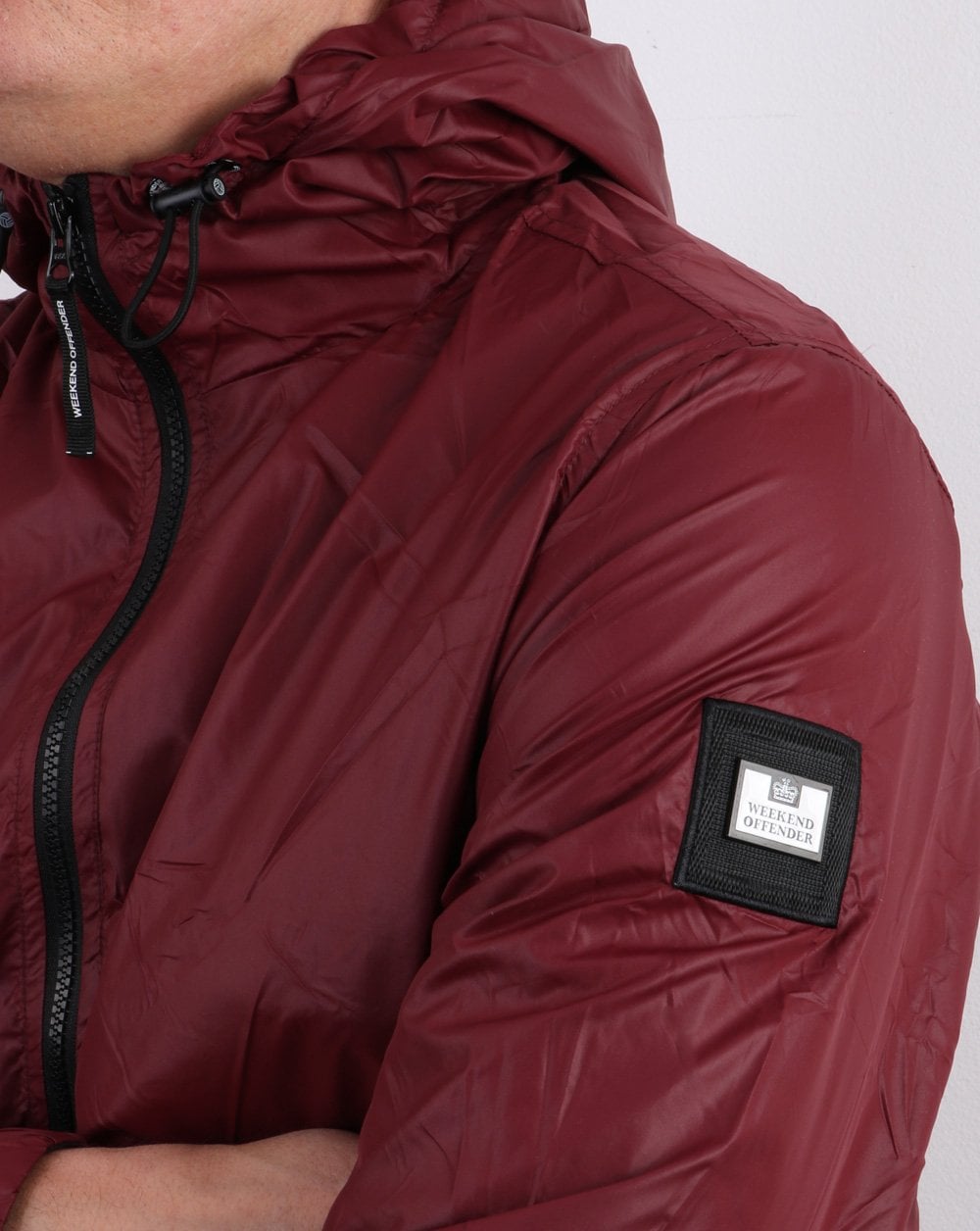 Weekend Offender Technikerjacke Burgunderrot