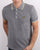 Lyle And Scott Tipped Polo Shirt Mid Grey Marl/lemon