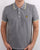 Lyle And Scott Tipped Polo Shirt Mid Grey Marl/lemon
