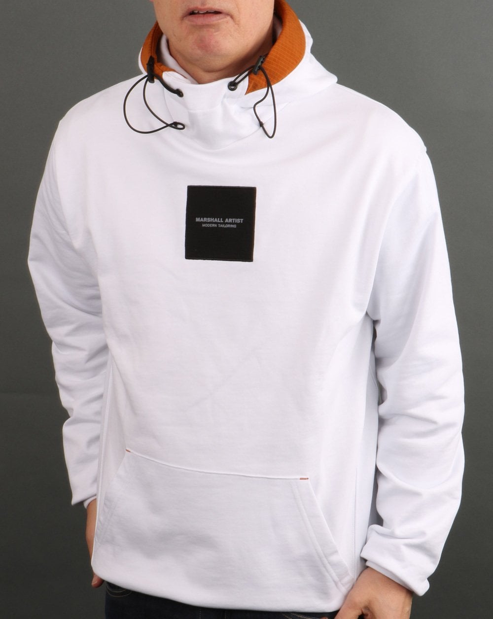 Marshall Artist Liquid Ripstop Logo Hoody Weiß