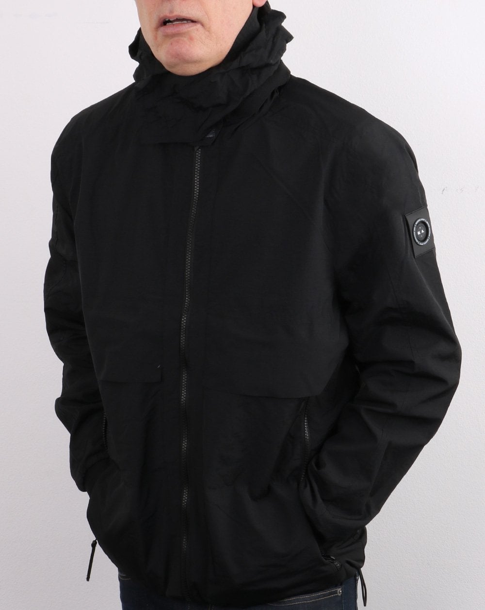 Marshall Artist Acier Langer Parka Schwarz