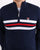 Fila Vintage 1/4 Zip Knit Jumper Navy stripe