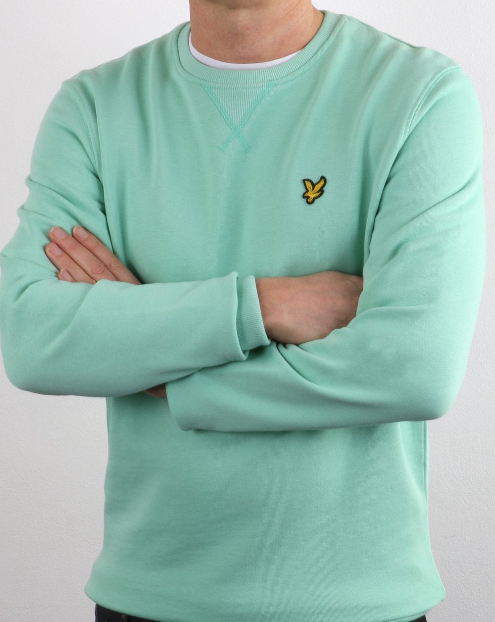 Lyle And Scott – Sweatshirt mit Rundhalsausschnitt in Minzgrün