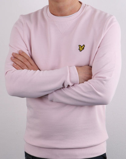 Lyle And Scott Sweatshirt mit Rundhalsausschnitt in Stonewash-Pink